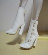 White ankle boots